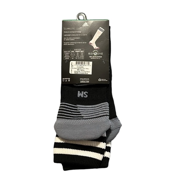 🌟NWT🌟 3 Pairs Adidas Soccer Socks Youth S (13C-4Y) - Picture 4 of 14